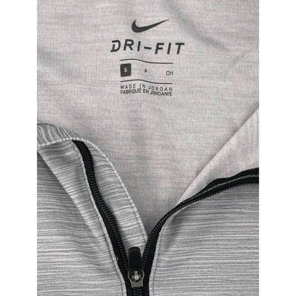 Nike Dri-Fit Men's Gray 1/4 Zip Jacket Pullover Golf Sweatshirt Size S - Picture 5 of 10
